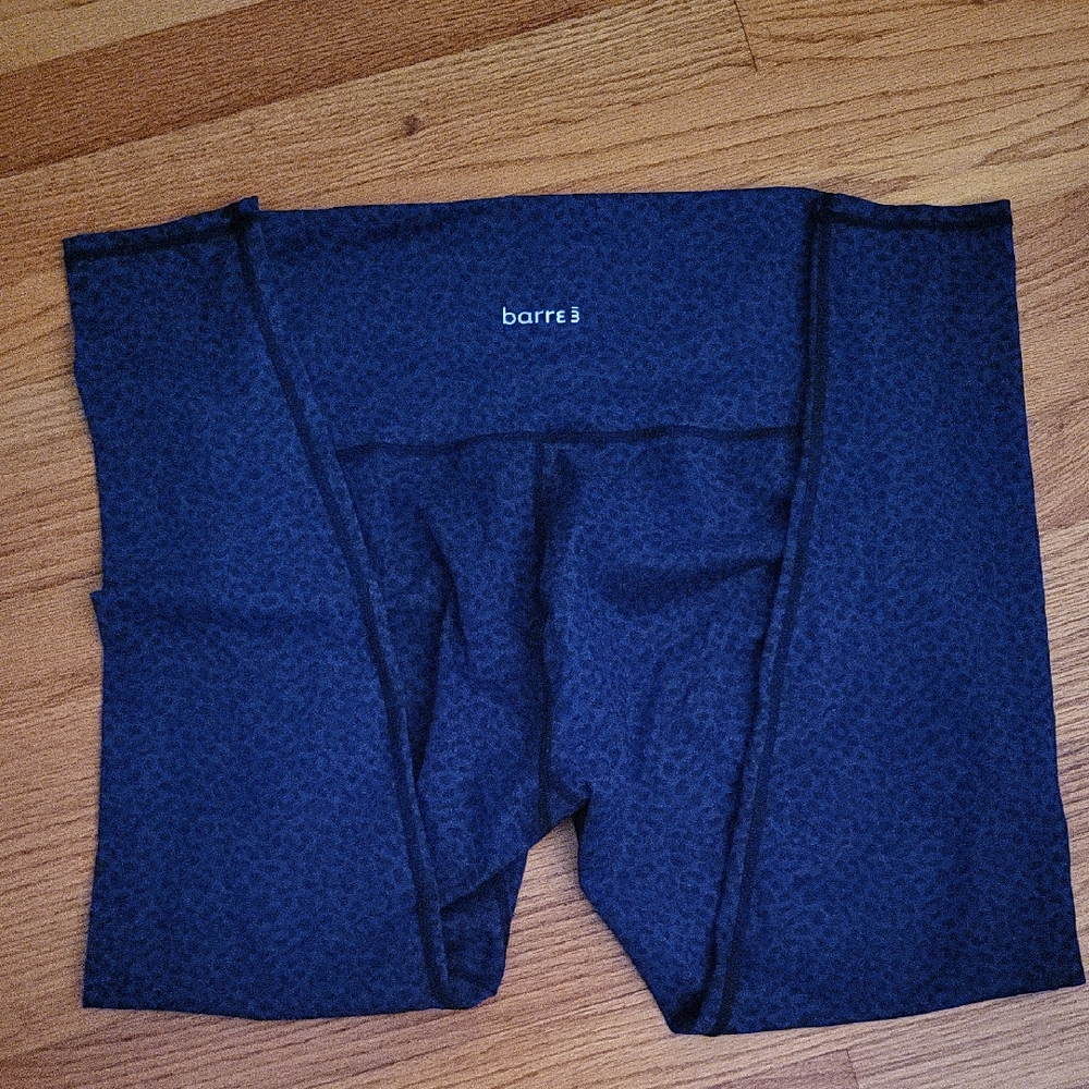 Barre3 Blue Patterned Leggings